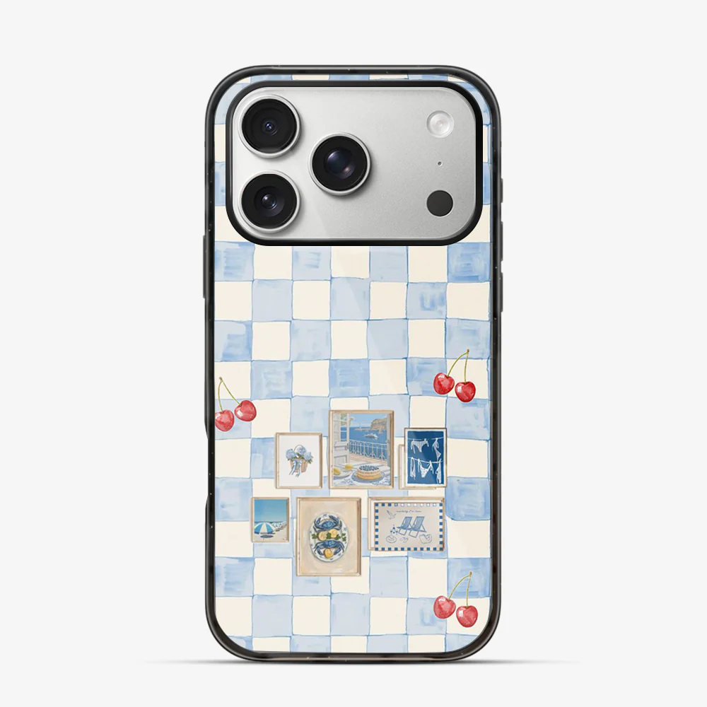 Sea Side Checker iPhone 17 Pro Case - Image 5