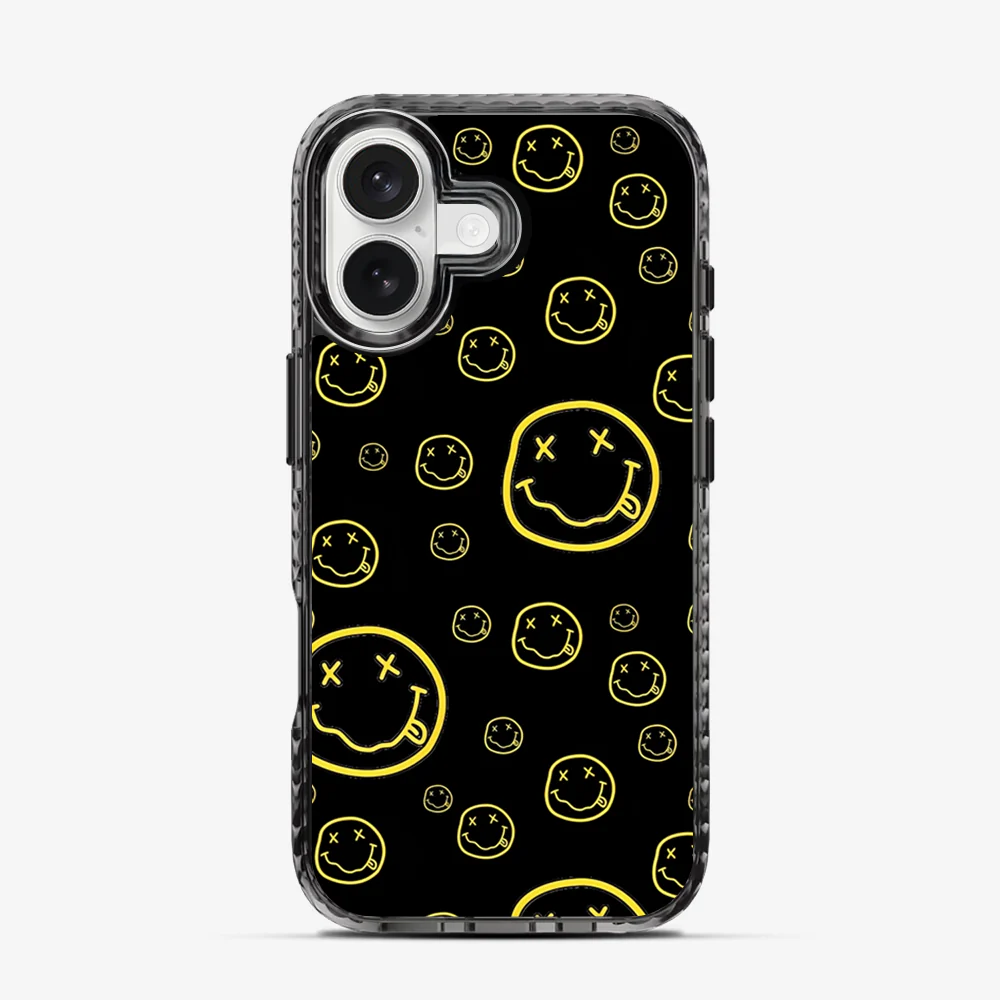 Smiley Black iPhone 17 Case - Image 4