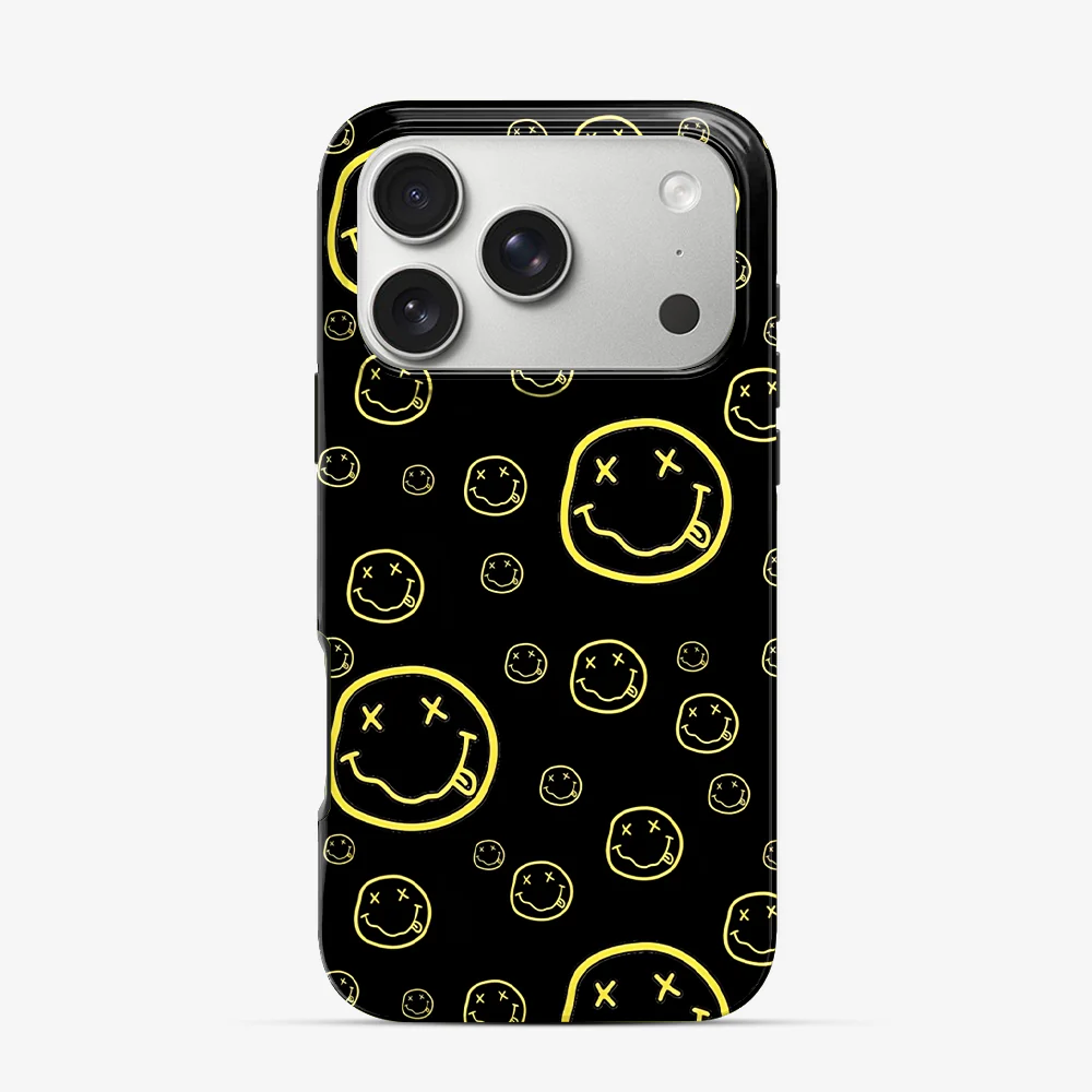 Smiley Black iPhone 17 Pro Case