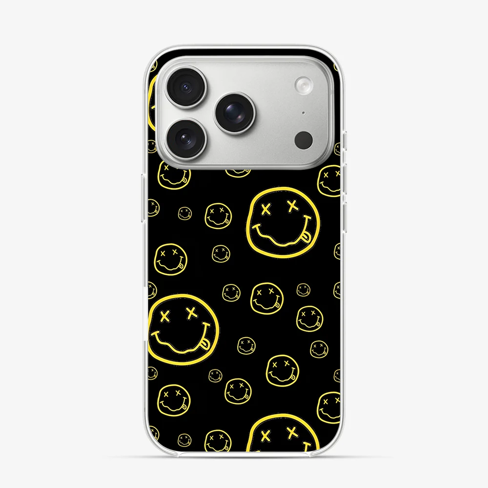 Smiley Black iPhone 17 Pro Case - Image 2