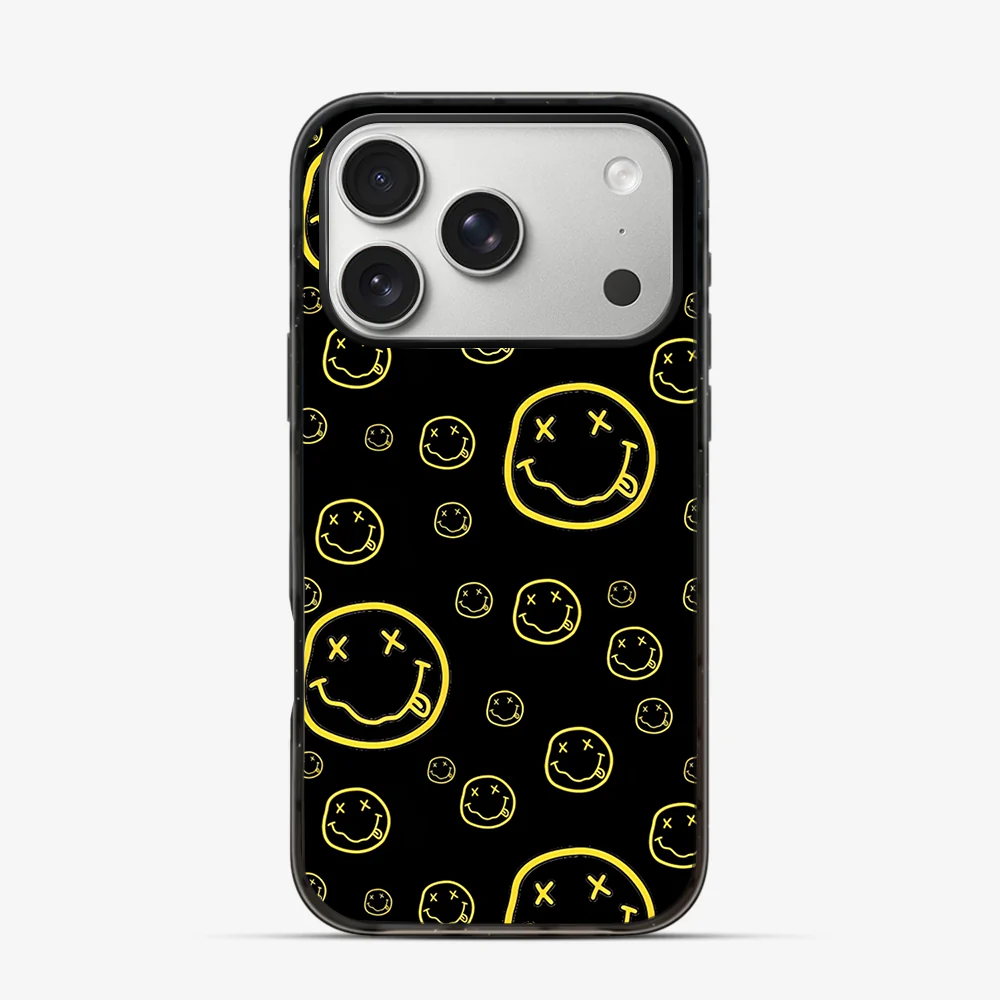 Smiley Black iPhone 17 Pro Case - Image 3