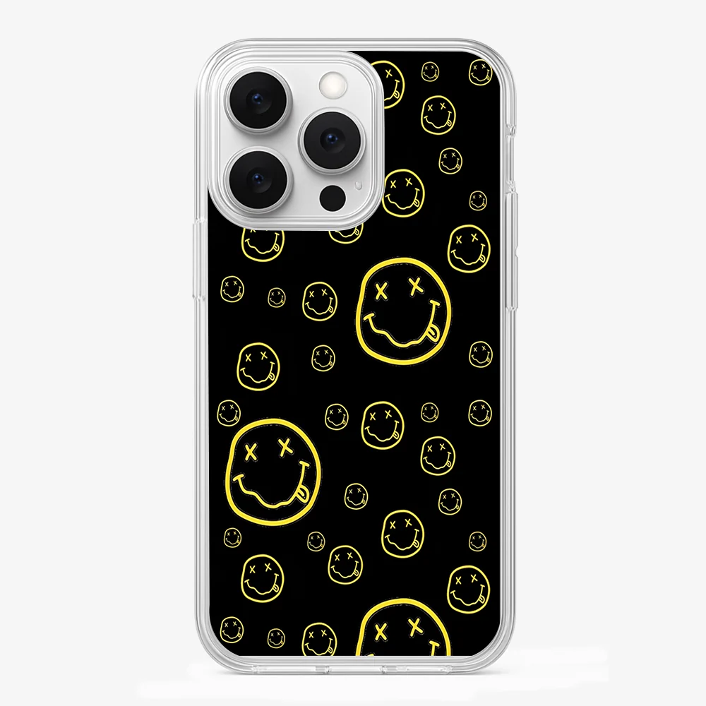 Smiley Black Phone Case - Image 2