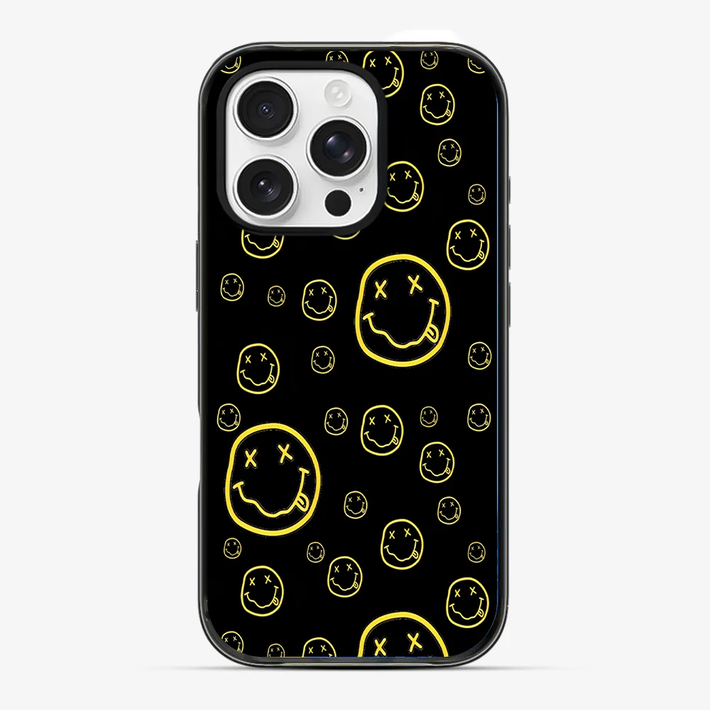 Smiley Black Phone Case - Image 3