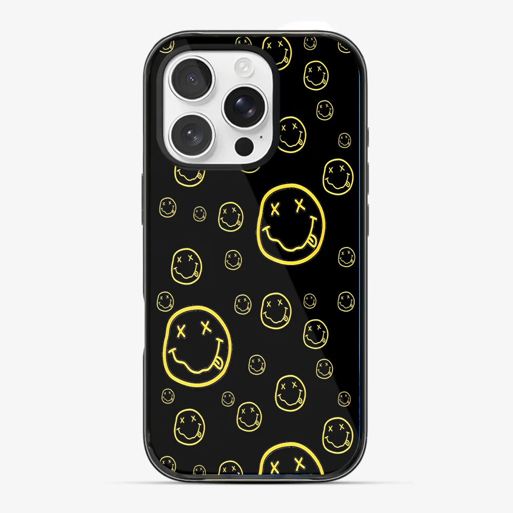 Smiley Black Phone Case - Image 4