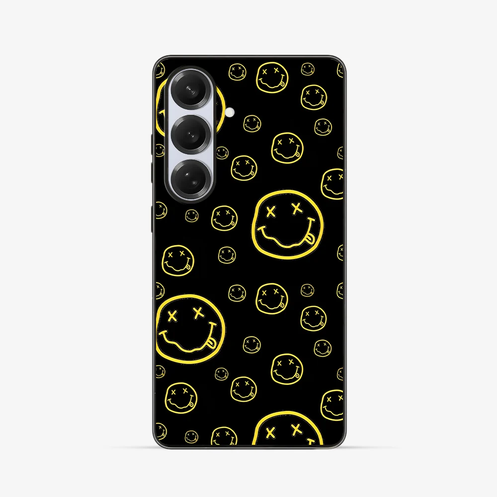 Smiley Black Samsung Phone Case