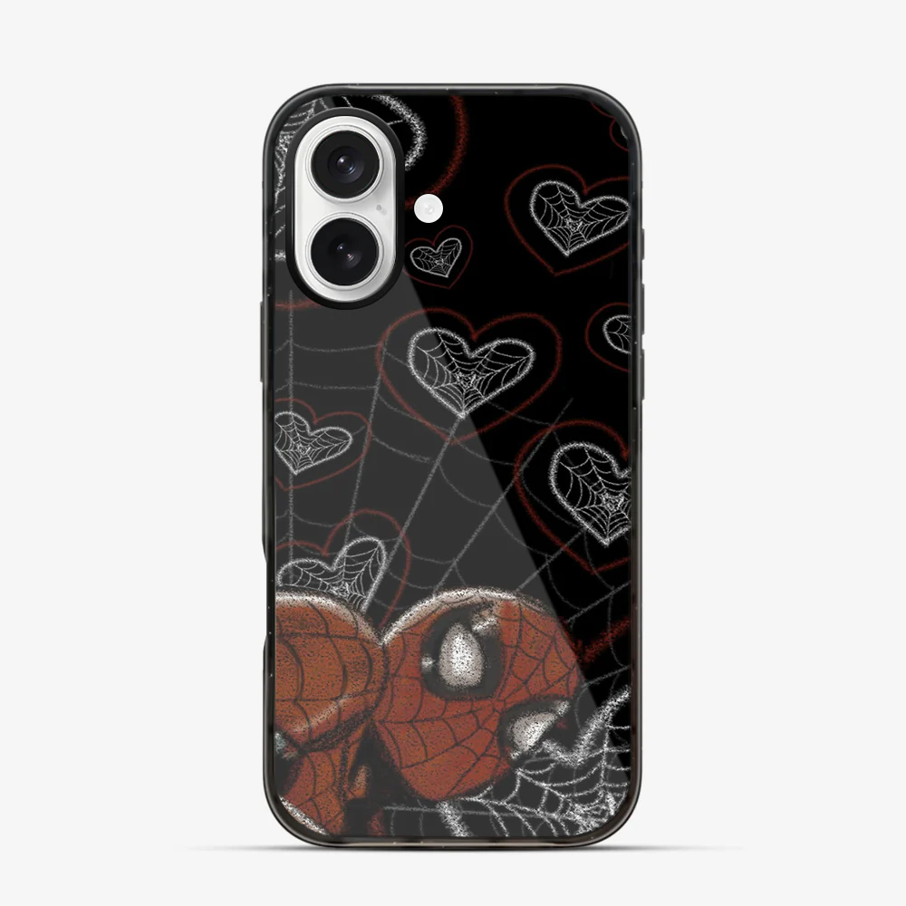 Spiderman Web-Heart iPhone 16 Case - Image 5