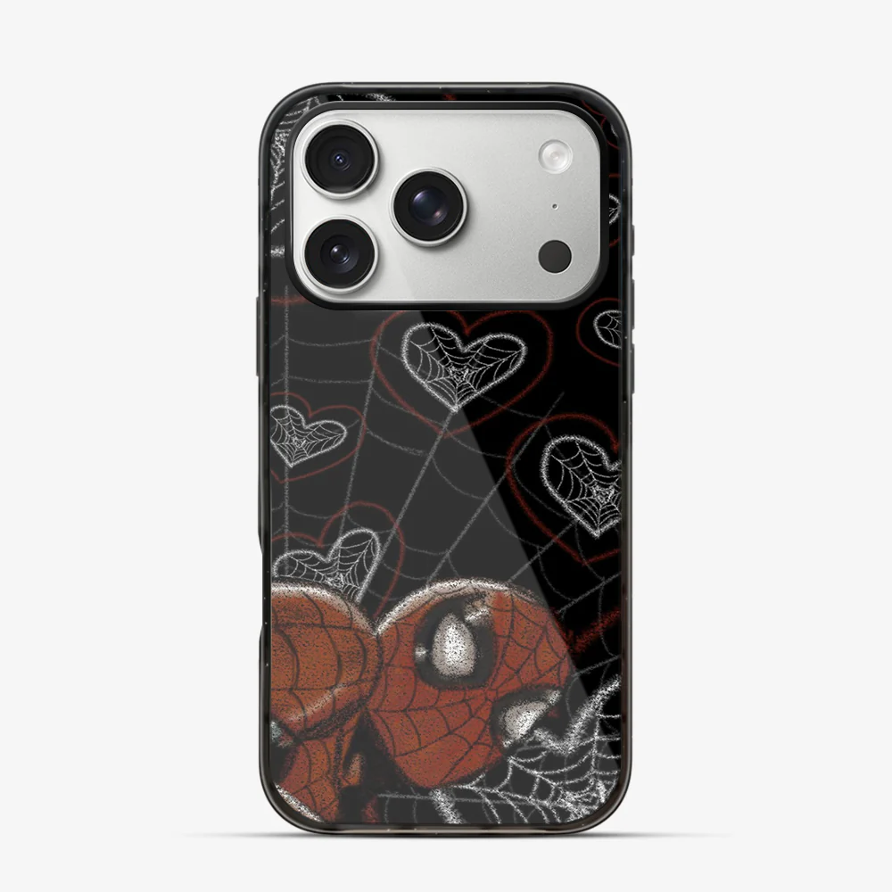 Spiderman Web-Heart iPhone 17 Pro Case - Image 5