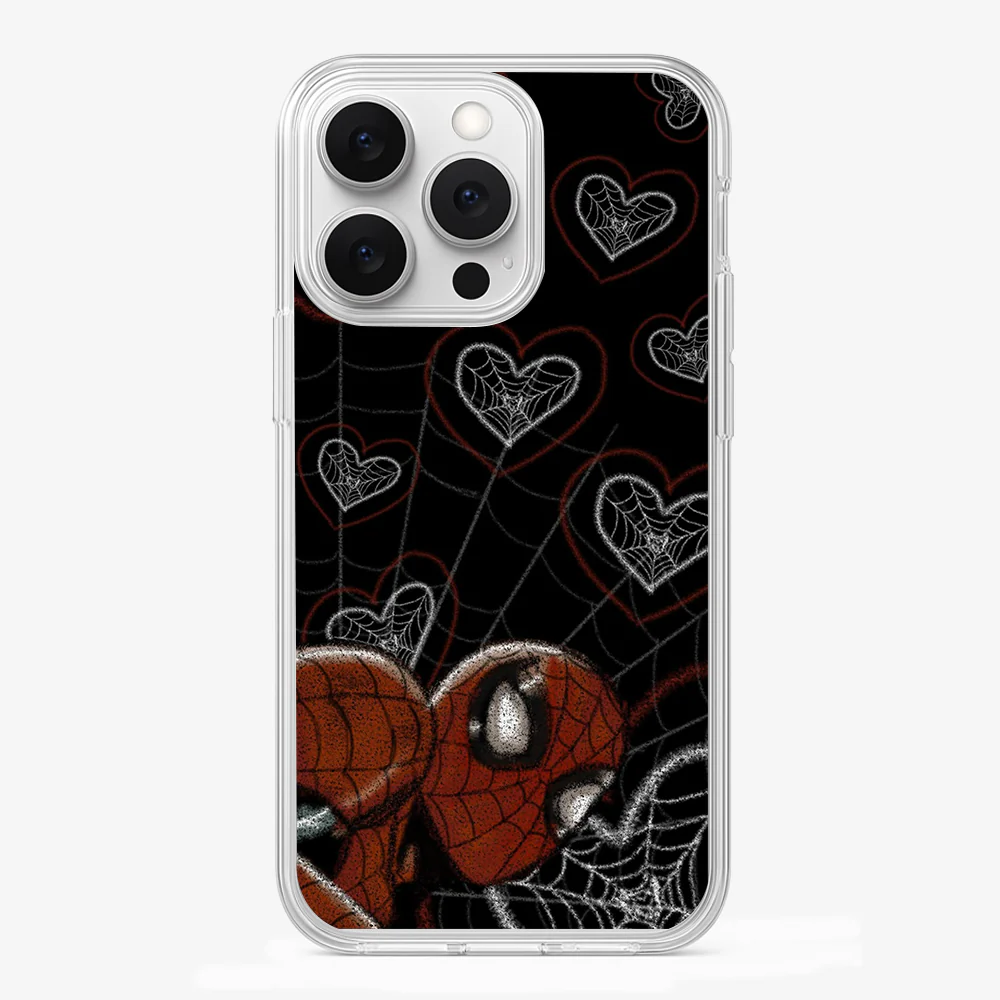 Spiderman Web-Heart Phone Case - Image 2