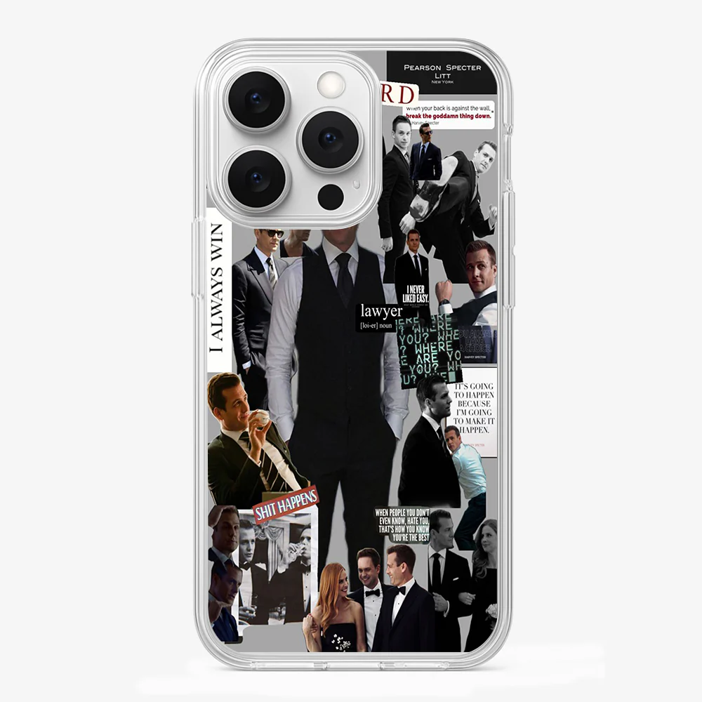 Suits Shit Happen Phone Case - Image 2