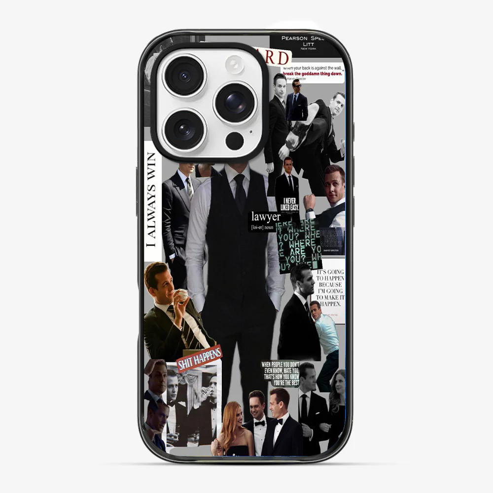Suits Shit Happen Phone Case - Image 3