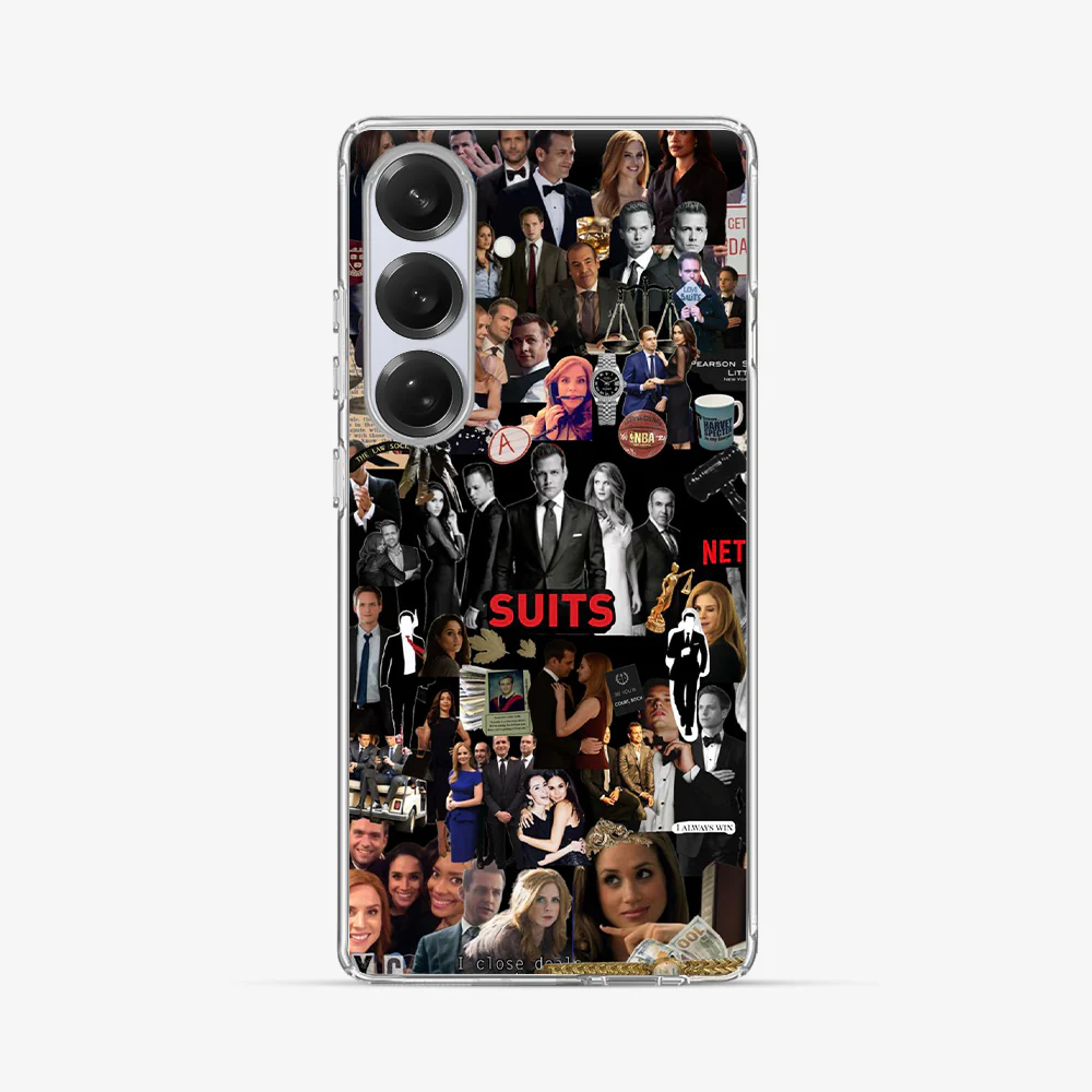 Suits Sticker Samsung Phone Case - Image 2