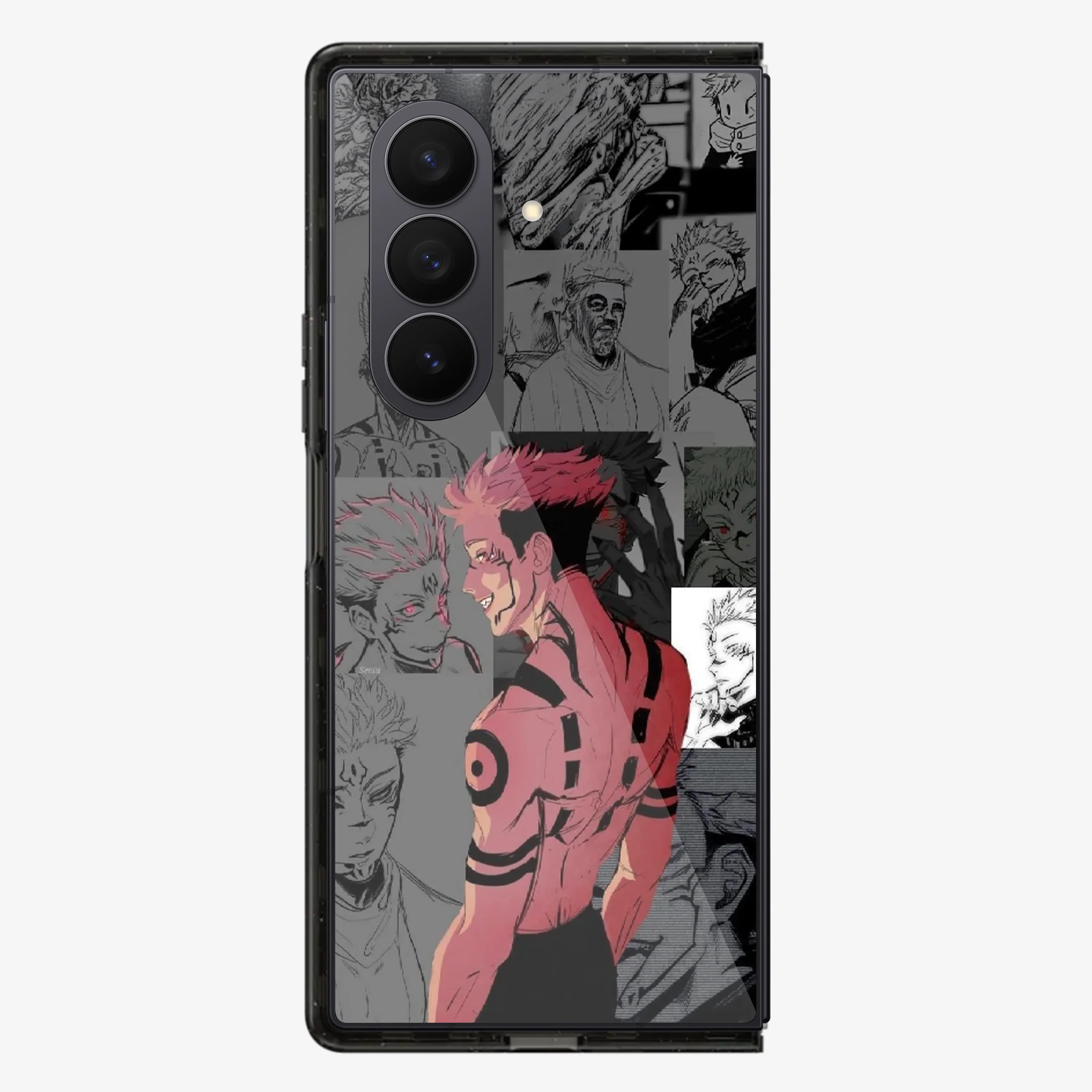 Sukuna Silhouette Samsung Z Fold Phone Case - Image 3