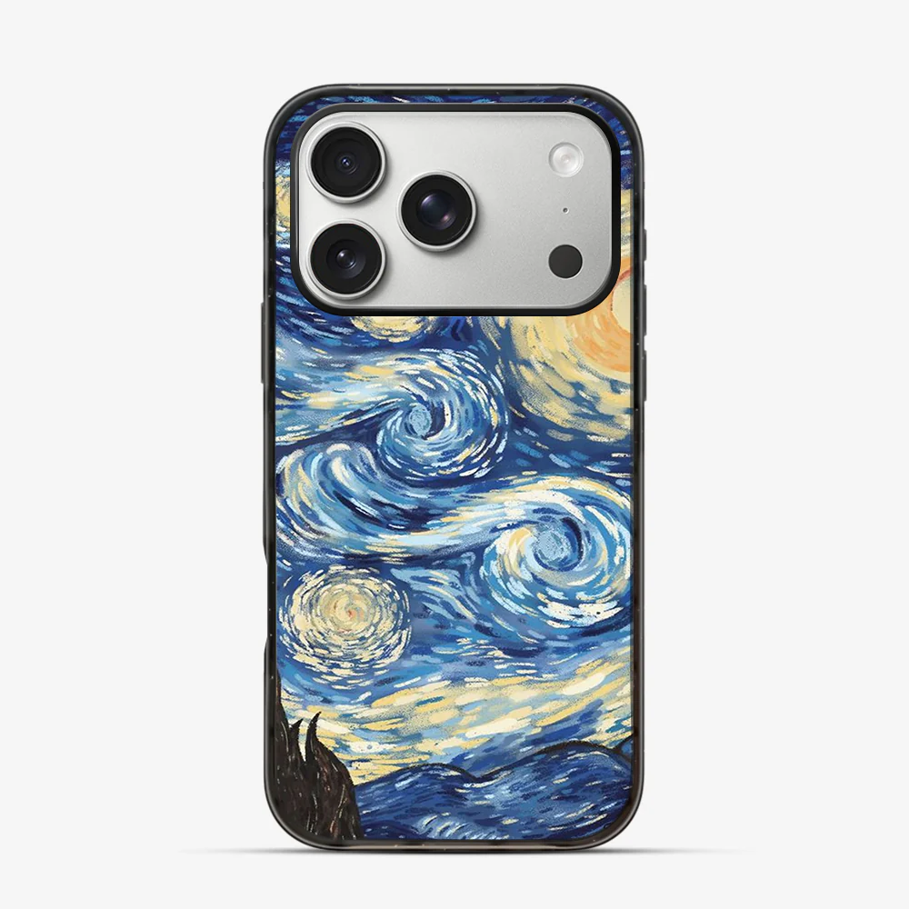 The Starry Night | Van Gogh iPhone 17 Pro Case - Image 3