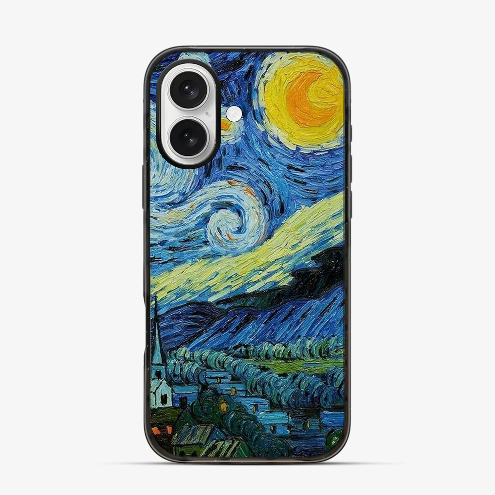 The Starry Night's - Vincent VanGogh iPhone 16 Case - Image 3