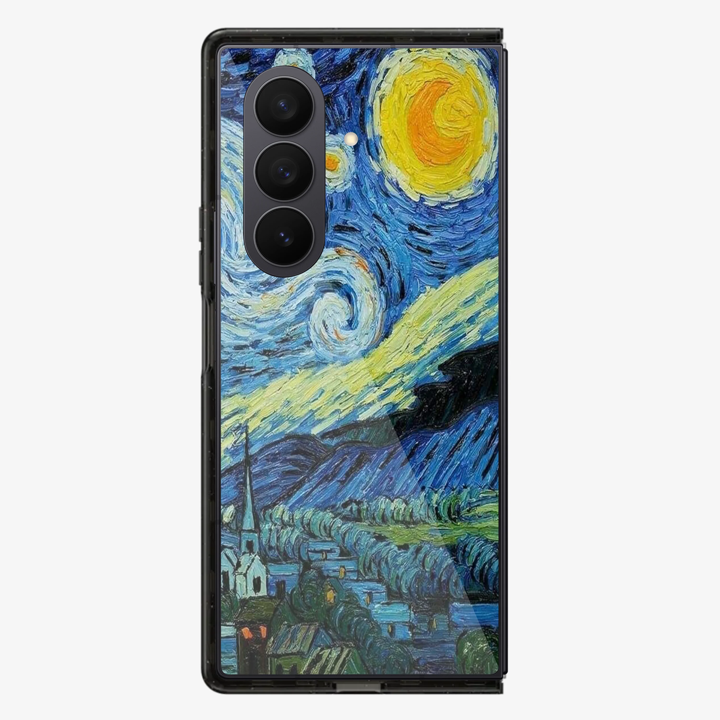 The Starry Night's - Vincent VanGogh Samsung Z Fold Phone Case - Image 3