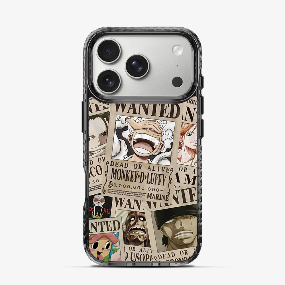 Wanted One Piece Luffy Anime iPhone 17 Pro Max Case - Image 4