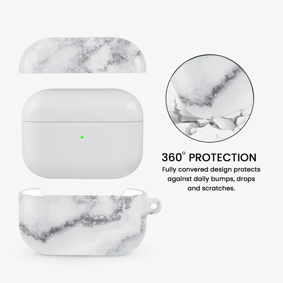 White Winter Airpods Case - Image 2
