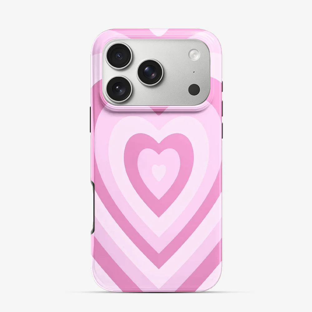 Y2K Pink Hearts iPhone 17 Pro Case