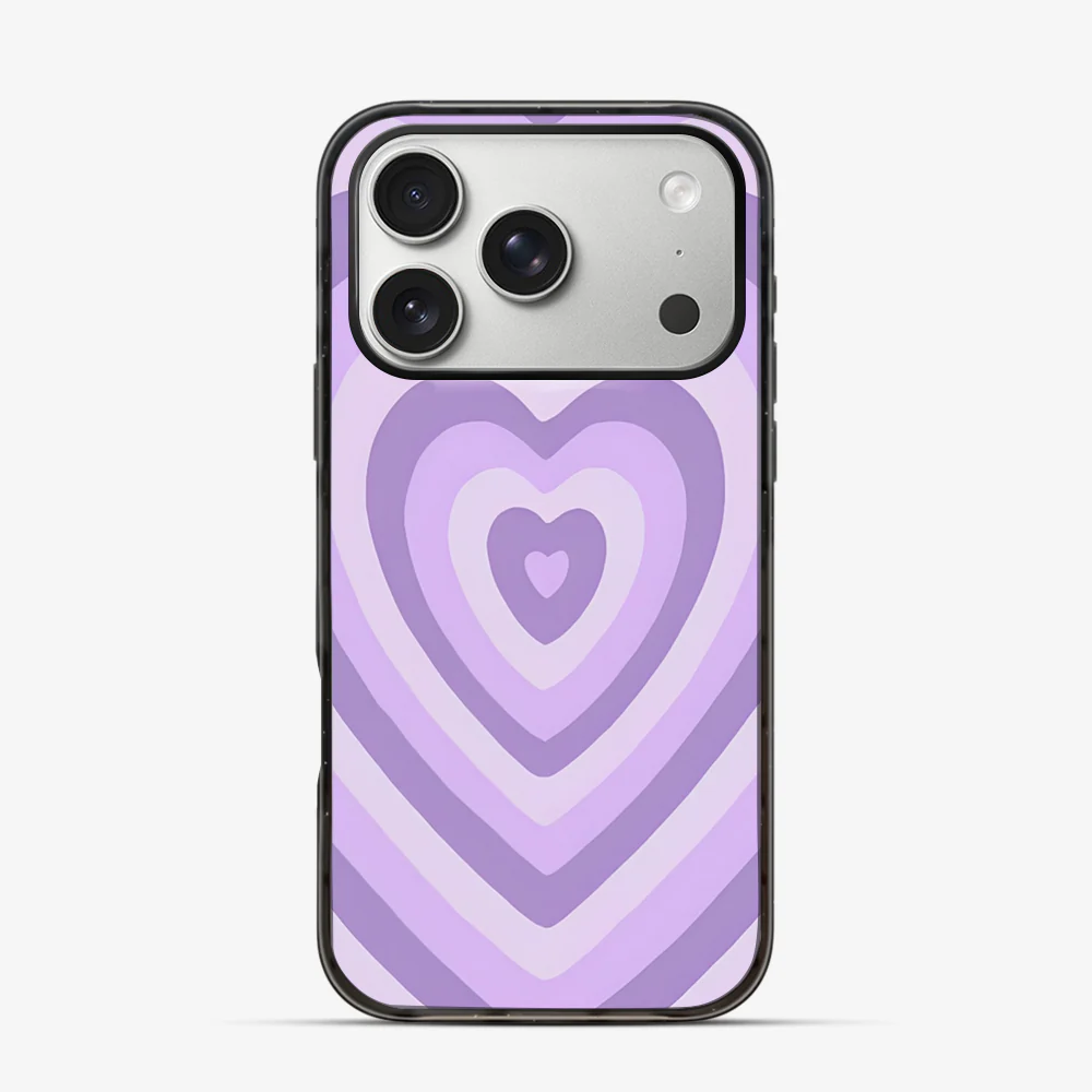 Y2K Purple Hearts iPhone 17 Pro Case - Image 3