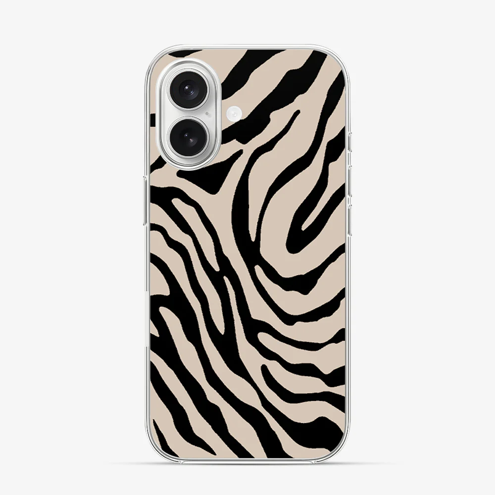 Zebra | Tan iPhone 16 Case - Image 2