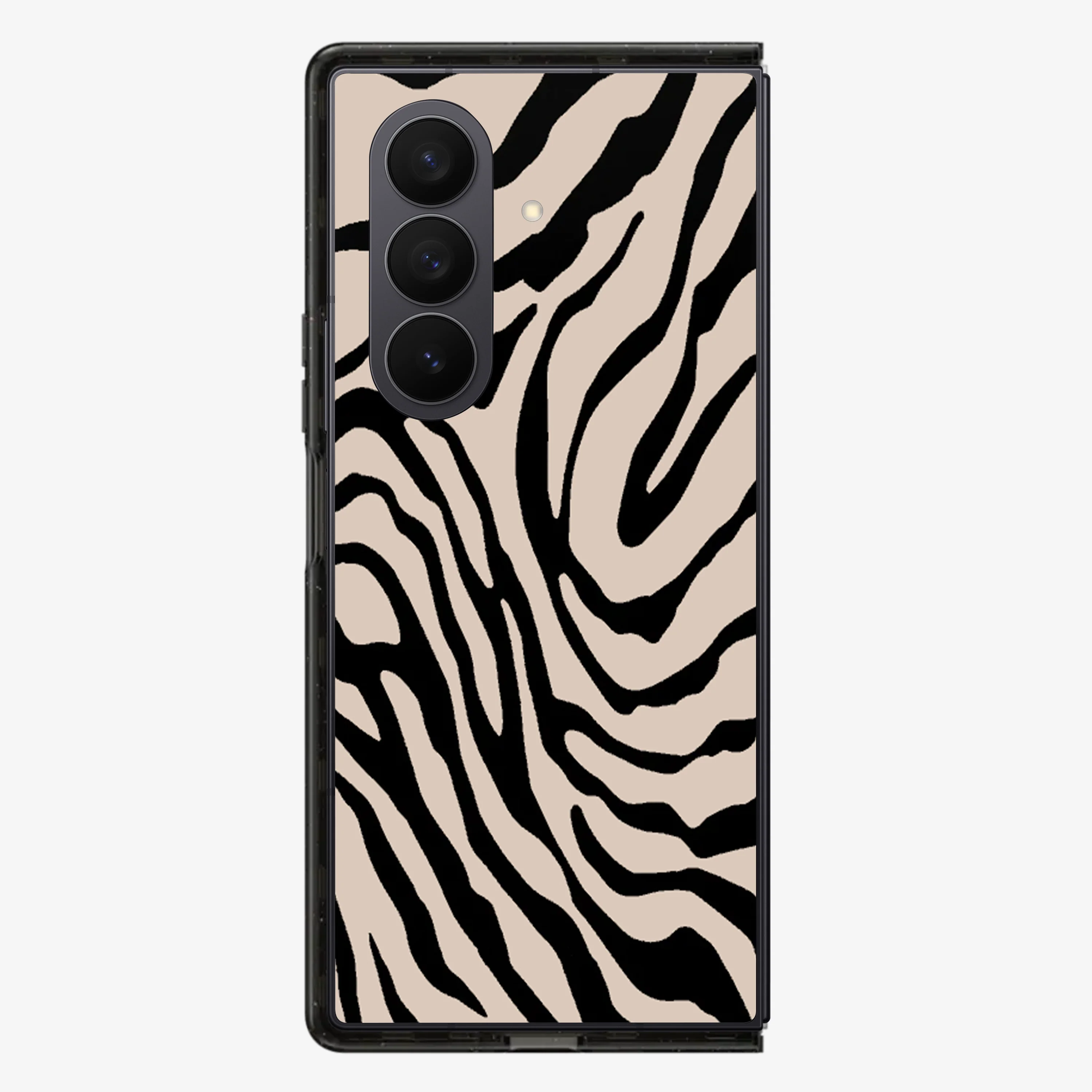 Zebra | Tan Samsung Z Fold Phone Case - Image 2